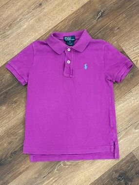 Ralph Lauren Purple Polo Shirt Top 5T